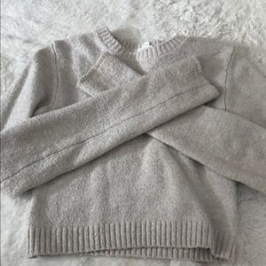 Garage Crewneck Sweater in Light Taupe
